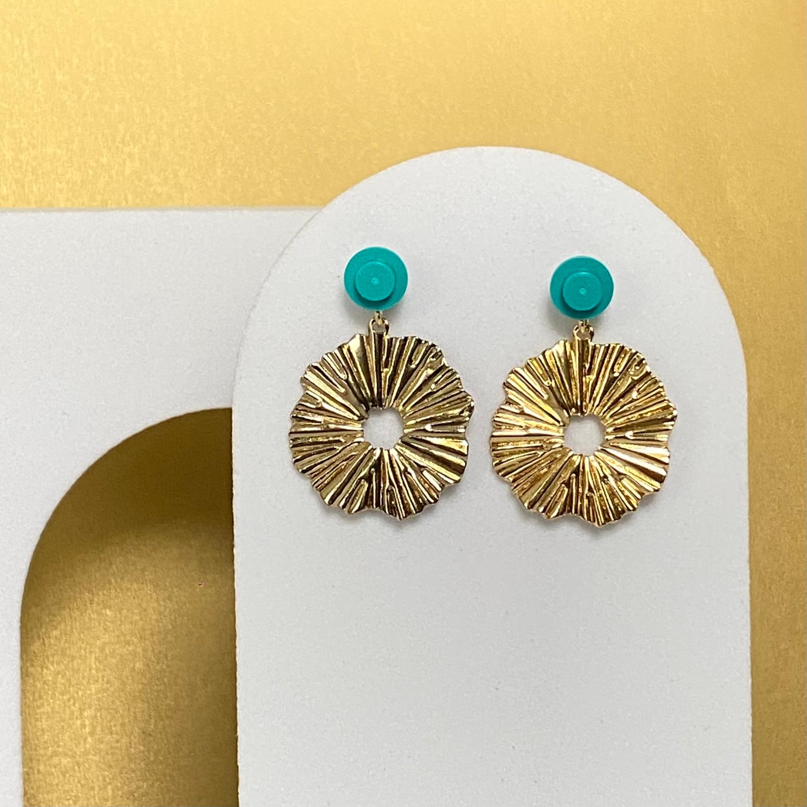 Boucles d'oreilles soleil pendantes - Les Lumineuses