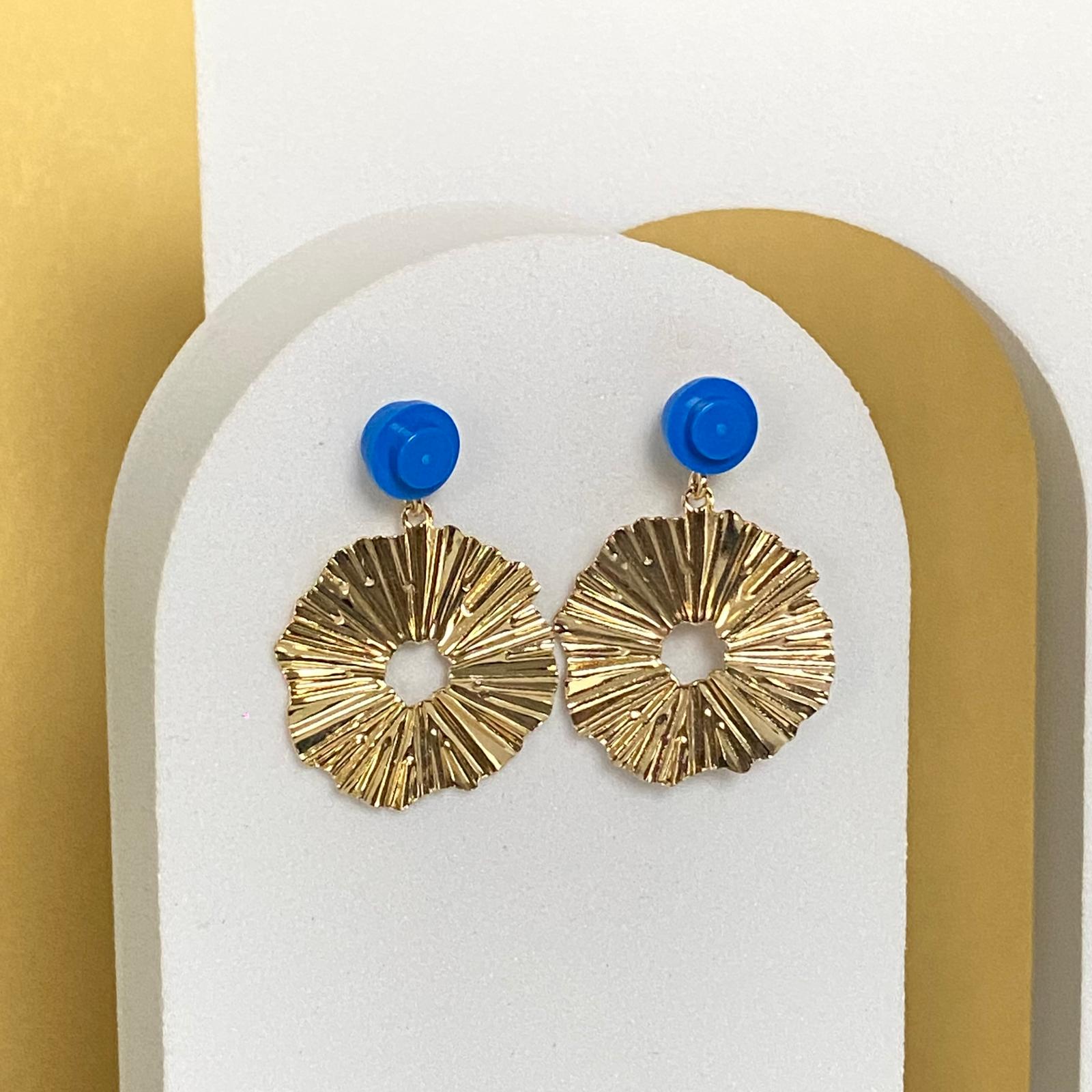 Boucles d'oreilles soleil pendantes - Les Lumineuses