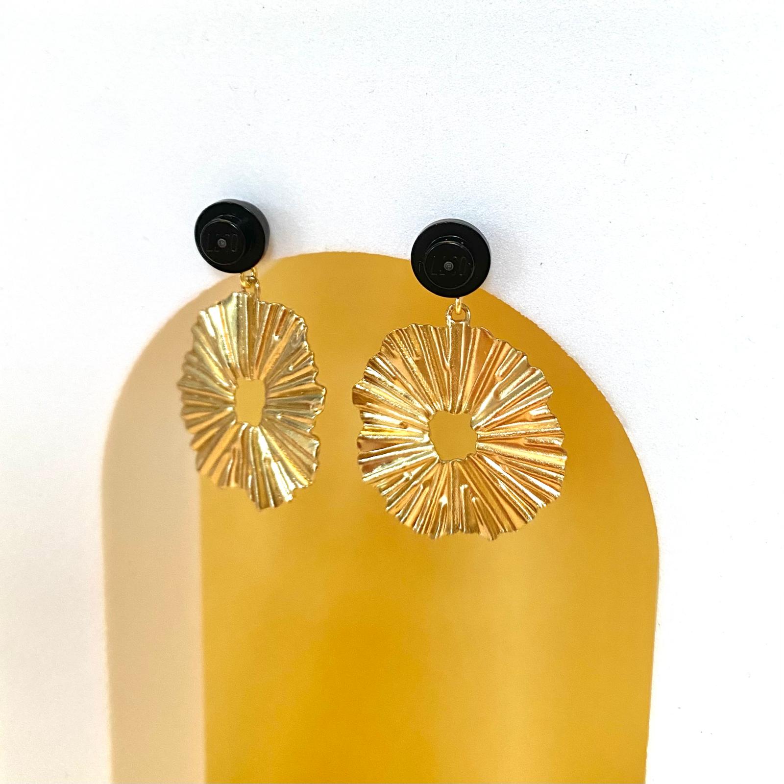 Boucles d'oreilles soleil pendantes - Les Lumineuses