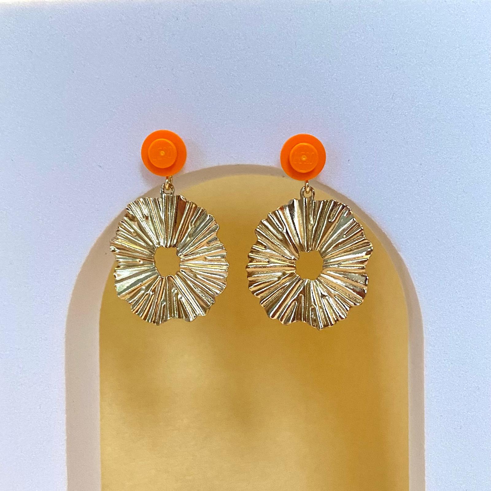 Boucles d'oreilles soleil pendantes - Les Lumineuses