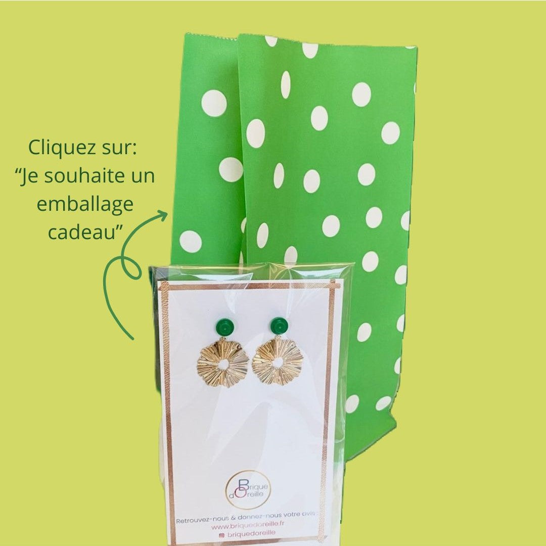 Boucles d'oreilles soleil pendantes - Les Lumineuses