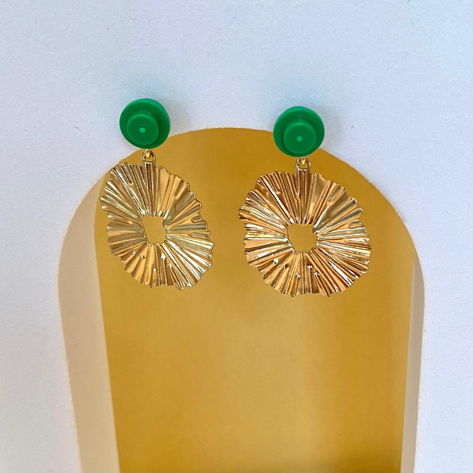 Boucles d'oreilles soleil pendantes - Les Lumineuses