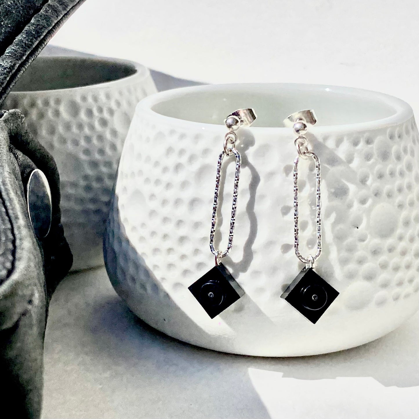 Boucles d'oreilles argent effet diamanté - Les Danseuses