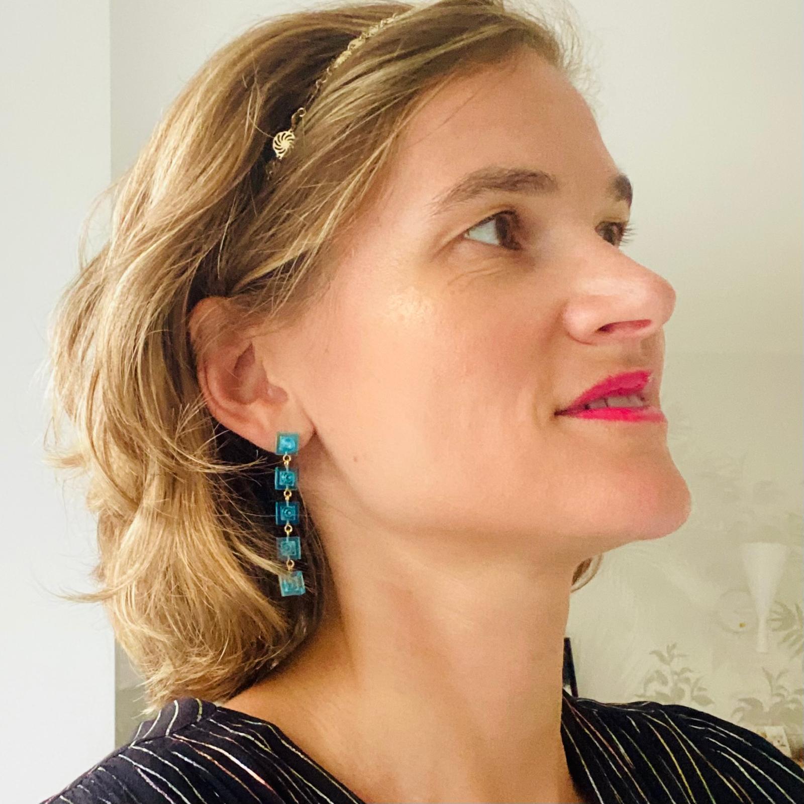 Gold Dangle Earrings - Les Somptueuses