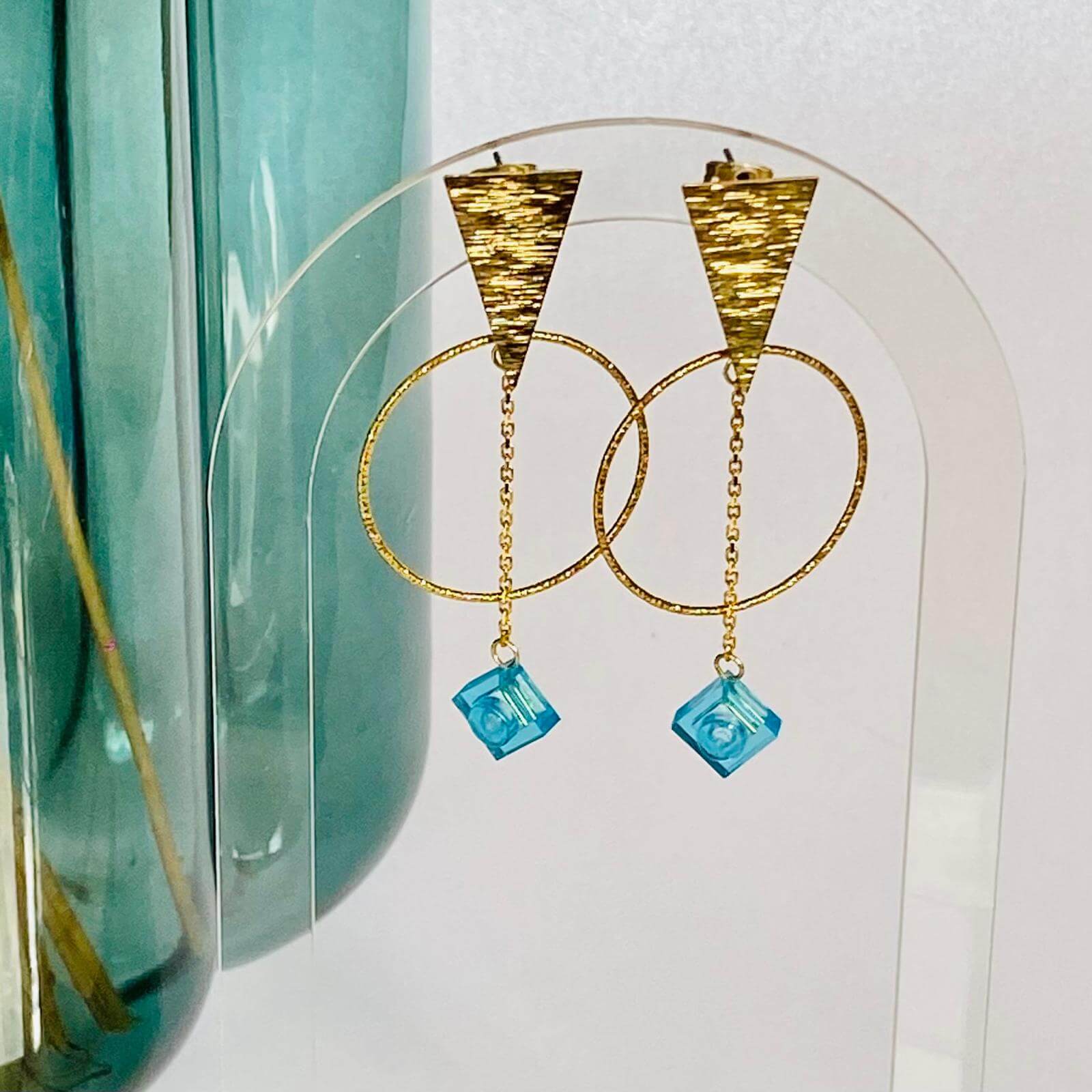 Boucles d'oreilles ethniques dorées - Les Voyageuses