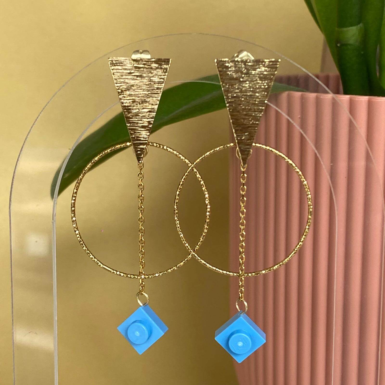 Boucles d'oreilles ethniques dorées - Les Voyageuses