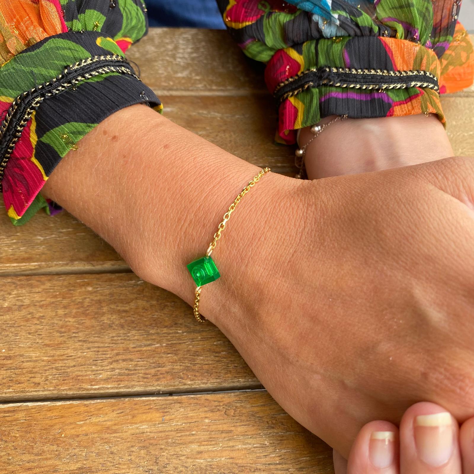 Bracelet avec chaîne fine dorée - Les Hypnotiseuses