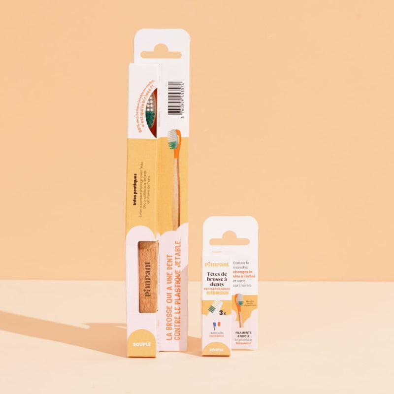 Pack 1 an Brosse à Dents à Tête Rechargeable (poils souples)