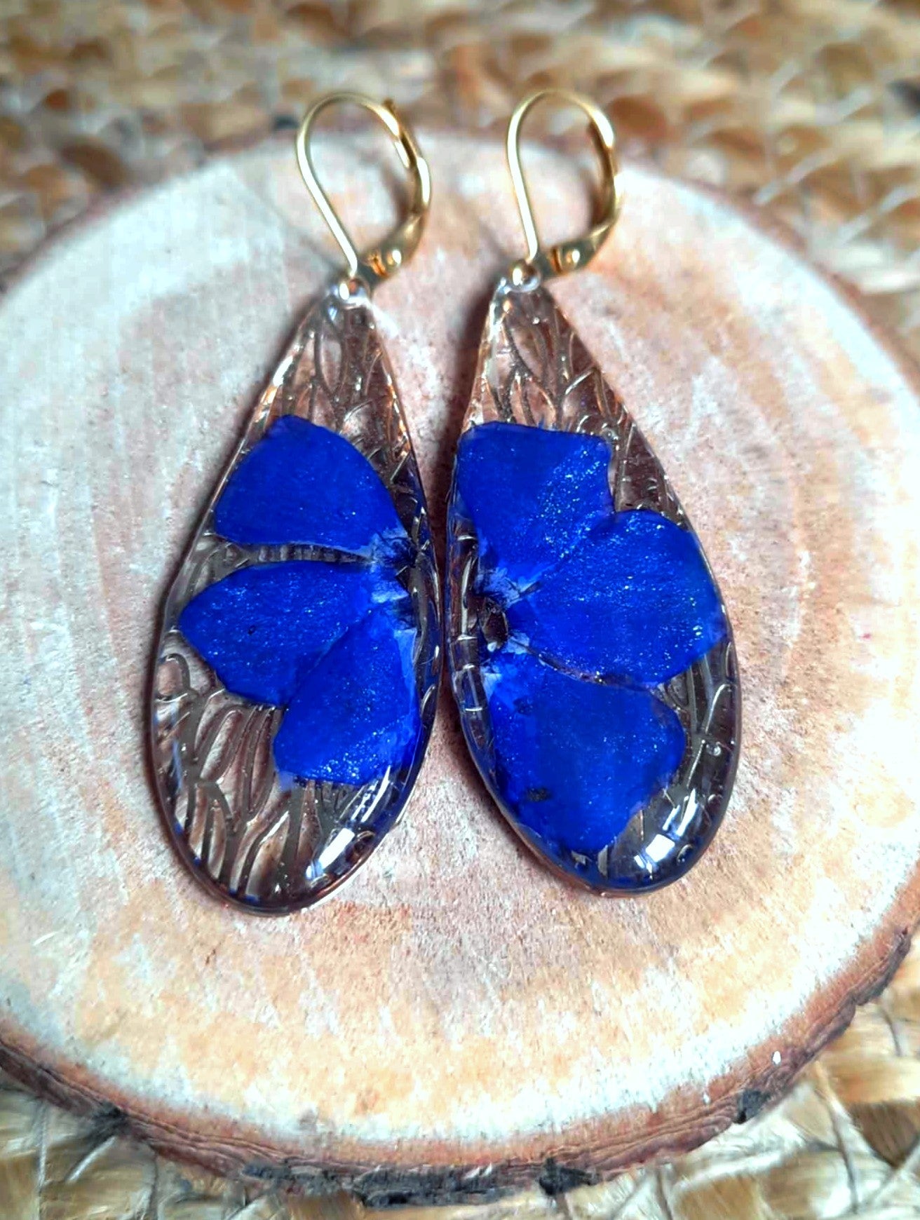 Boucles d'oreille, Pervenche