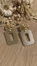 BO FLEURS RECTANGLE DORE