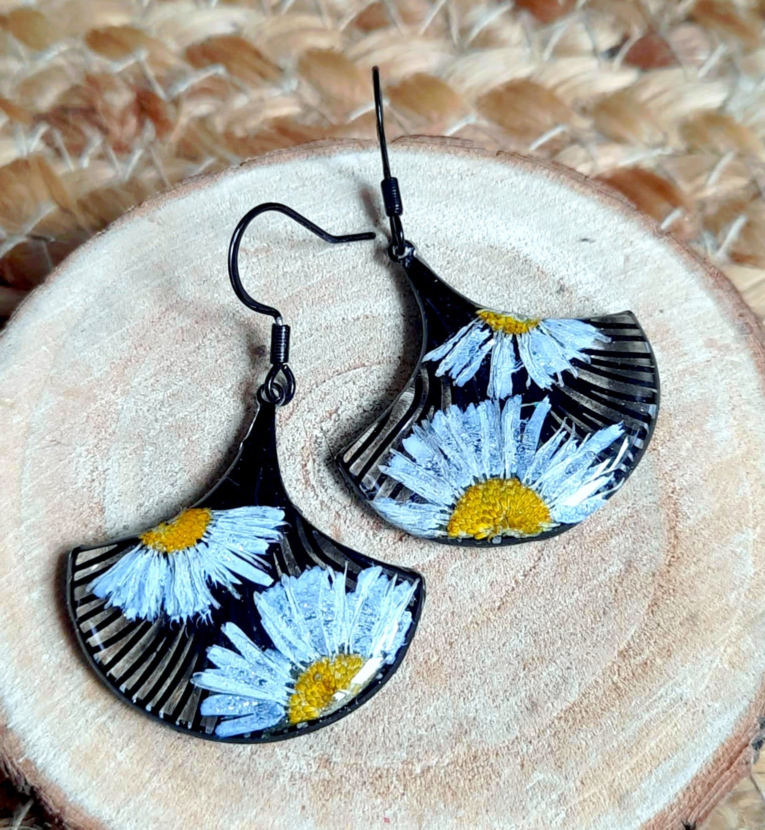 Boucles d'oreille, Pâquerettes