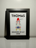 "THOMAS, GET DOWN FROM THERE!" FRAME Model 1 small black