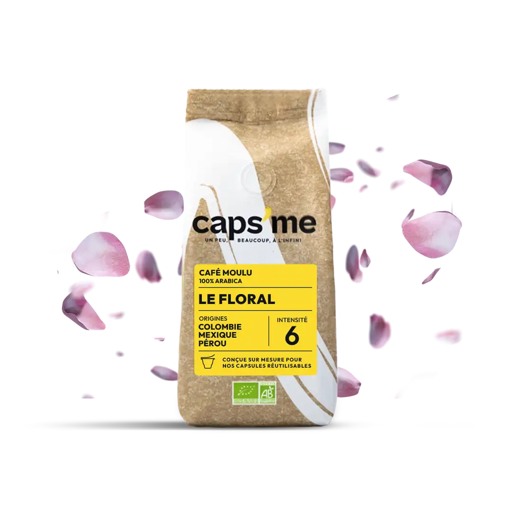 cafe capsme pour capsules reutilisables  Floral.webp