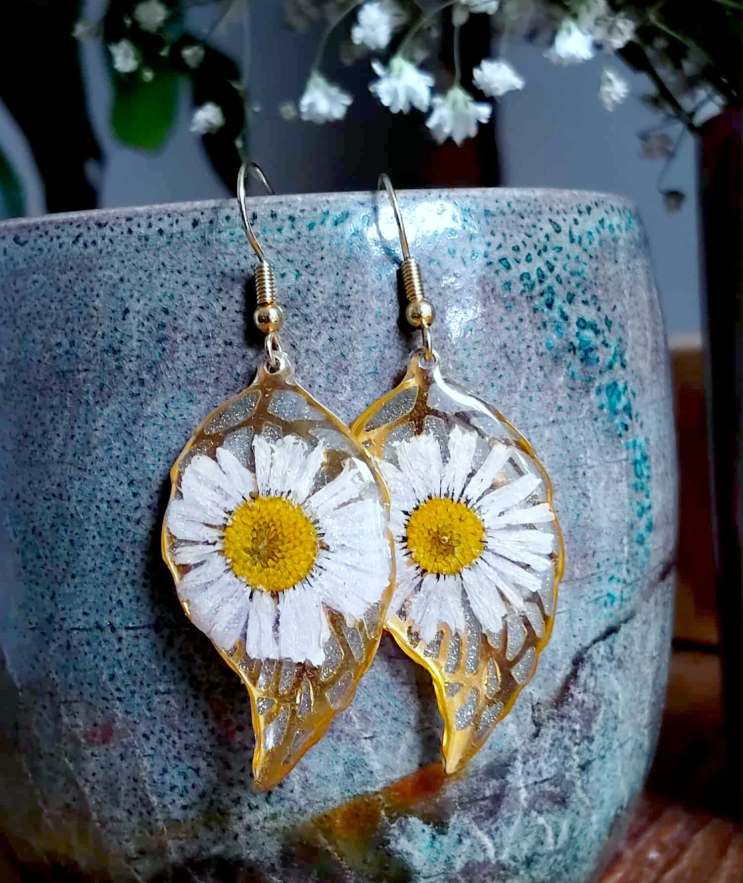 Boucles d'oreille, Pâquerette