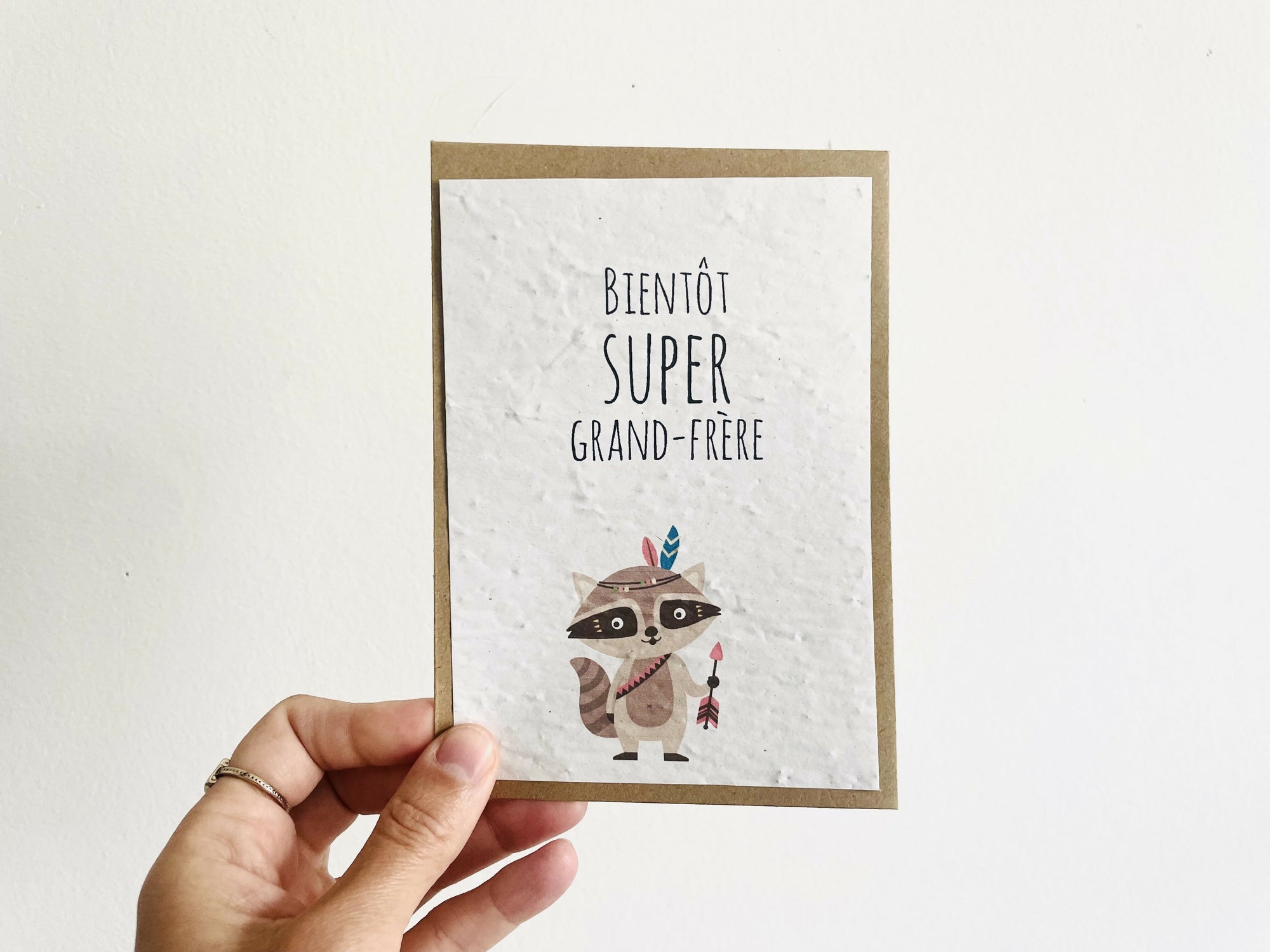 Carte à planter super grand frère annonce grossesse