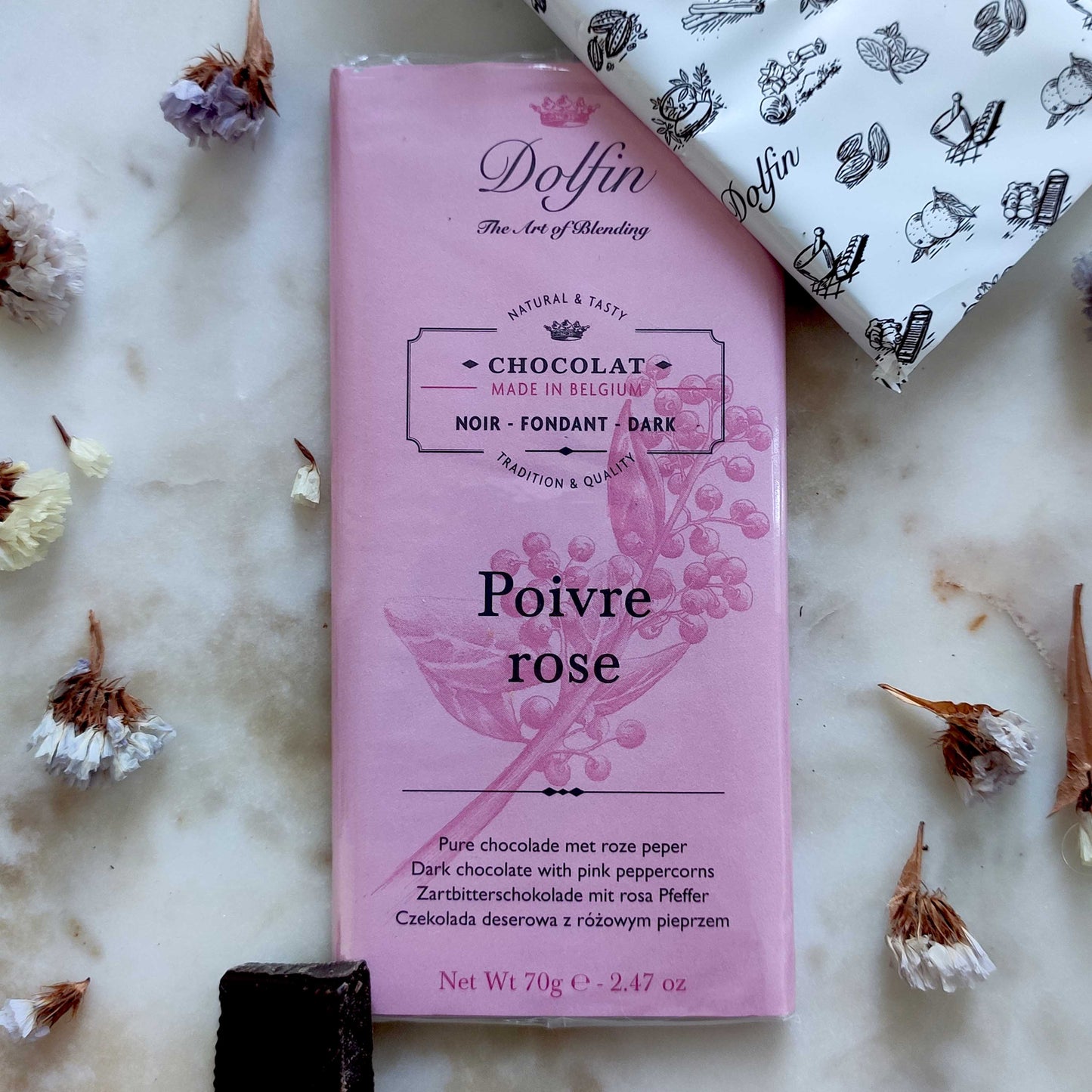 Dolfin - 60 % de cacao au Poivre Rose