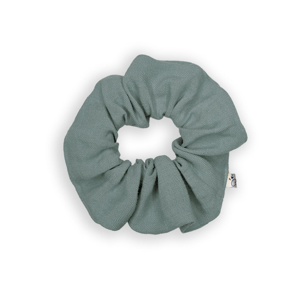 Chouchou lin croyable bleu gris