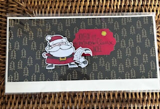 Carte enveloppe NOEL CREME