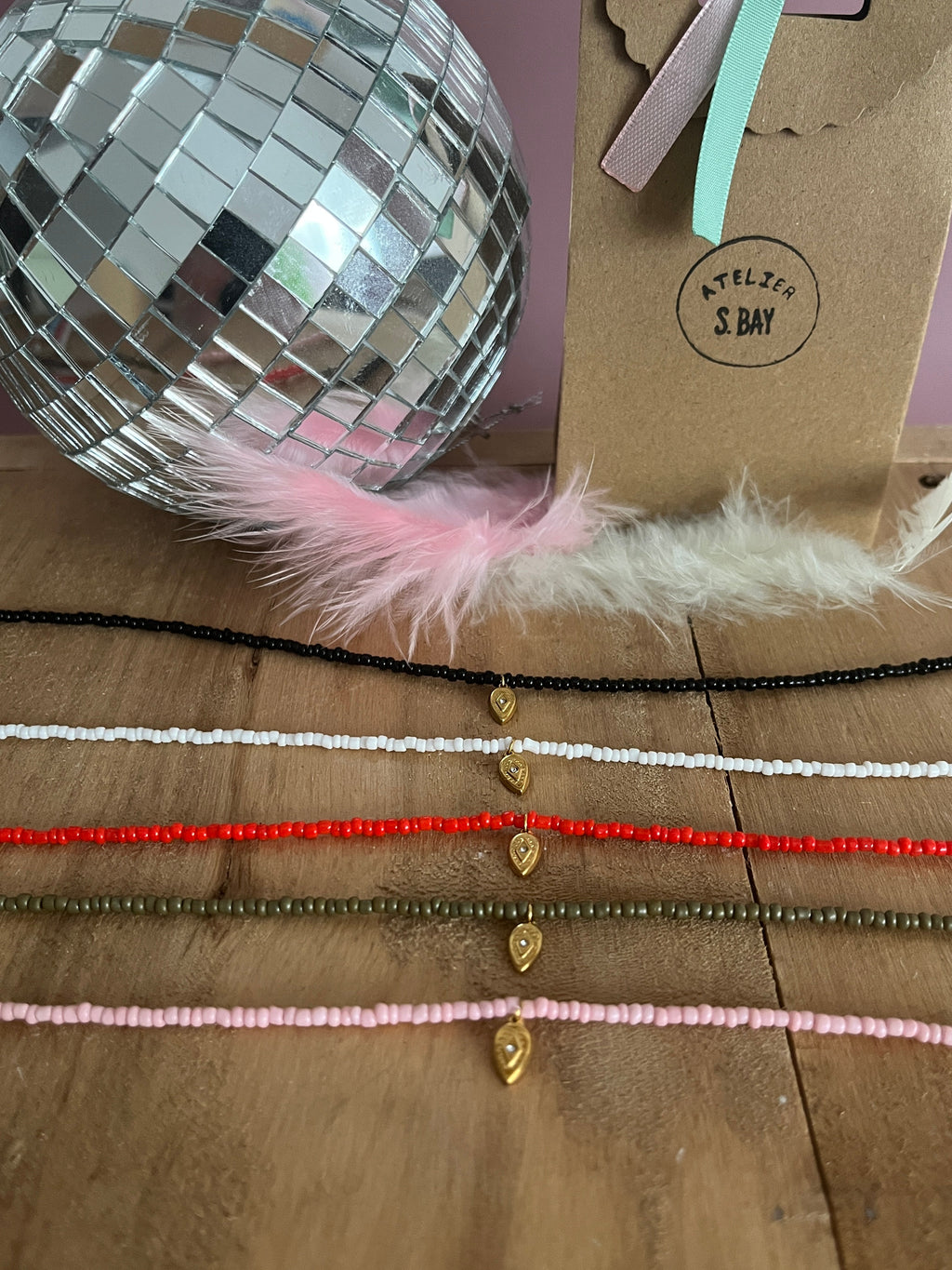 collier perles fines minimaliste
