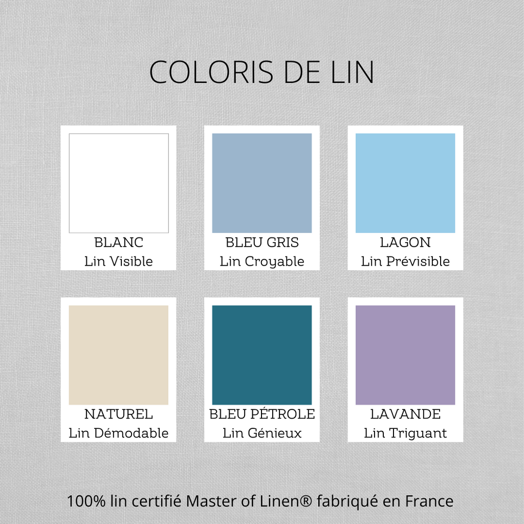 Coffret nœud papillon et boucles d'oreilles assortis en lin