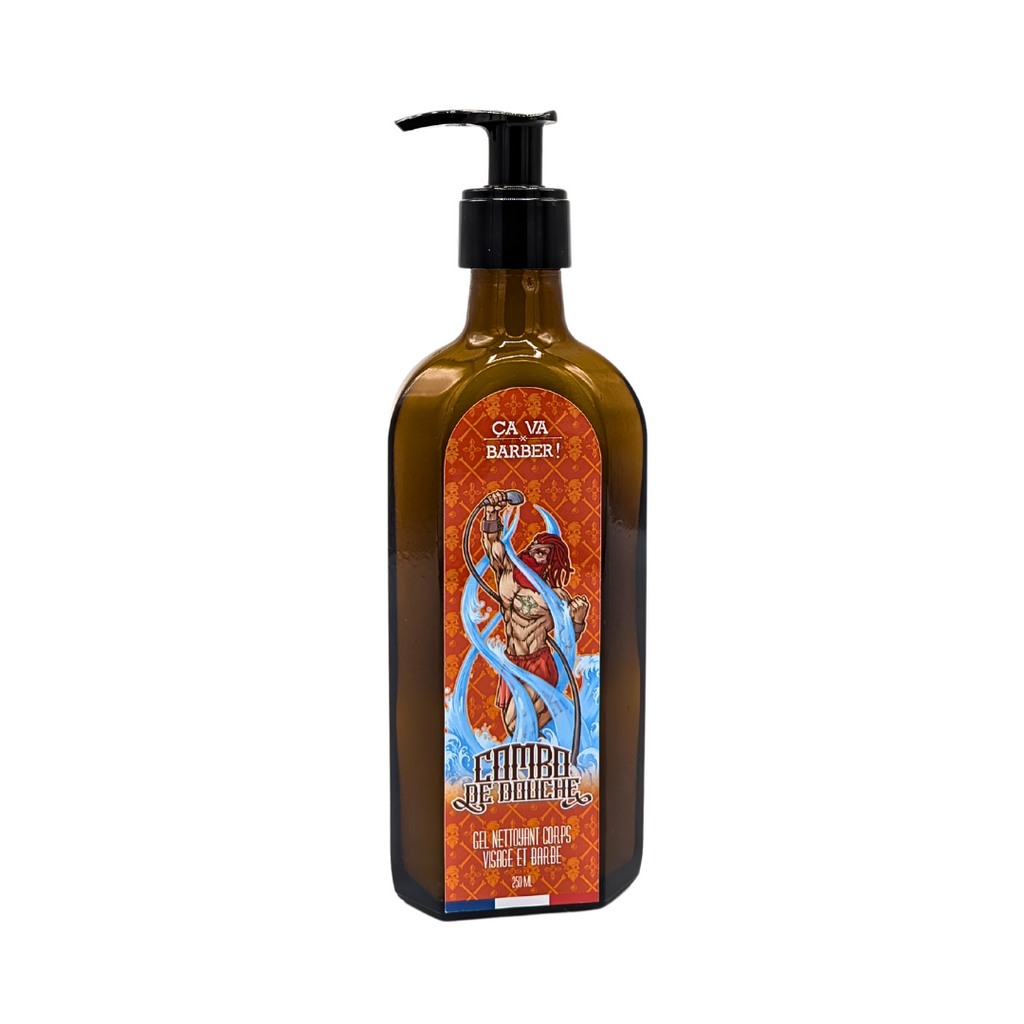 Combo de douche "à la Pirate" - Nettoyant barbe/visage/corps