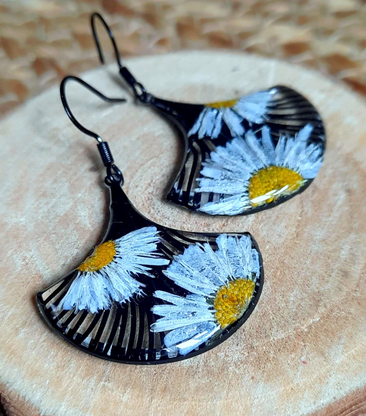Boucles d'oreille, Pâquerettes