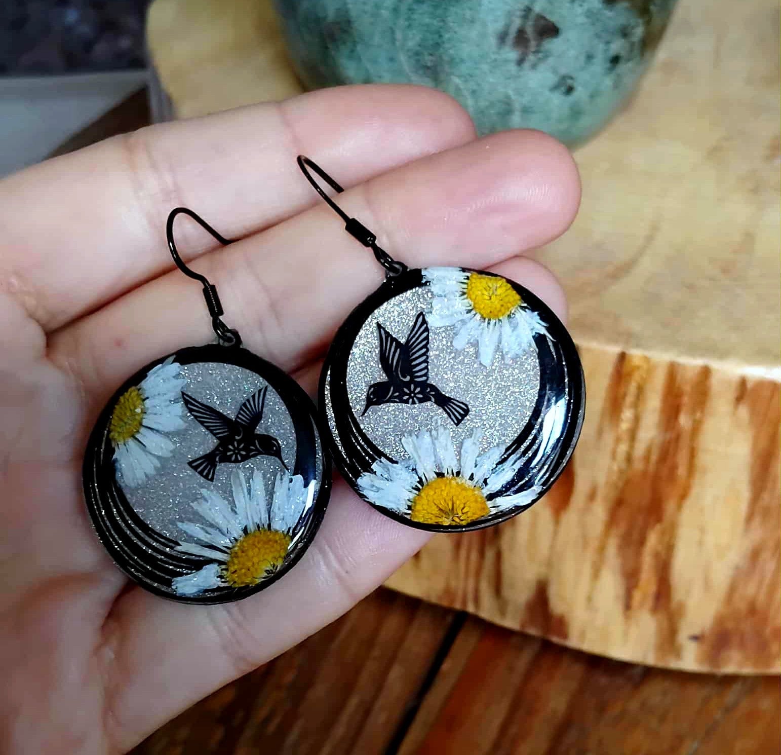 Boucles d'oreille, Pâquerette