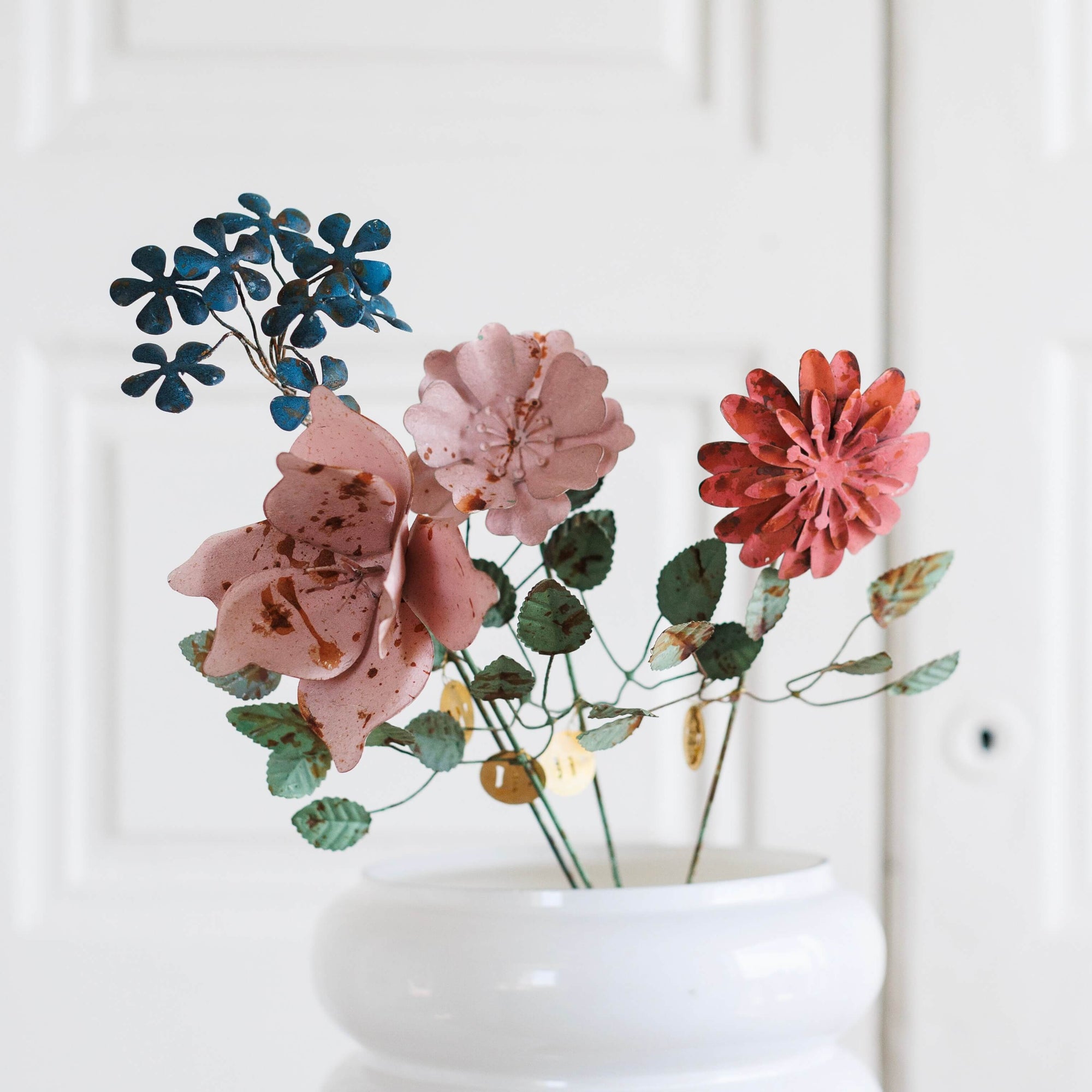 Fleur en laiton Kalika rose