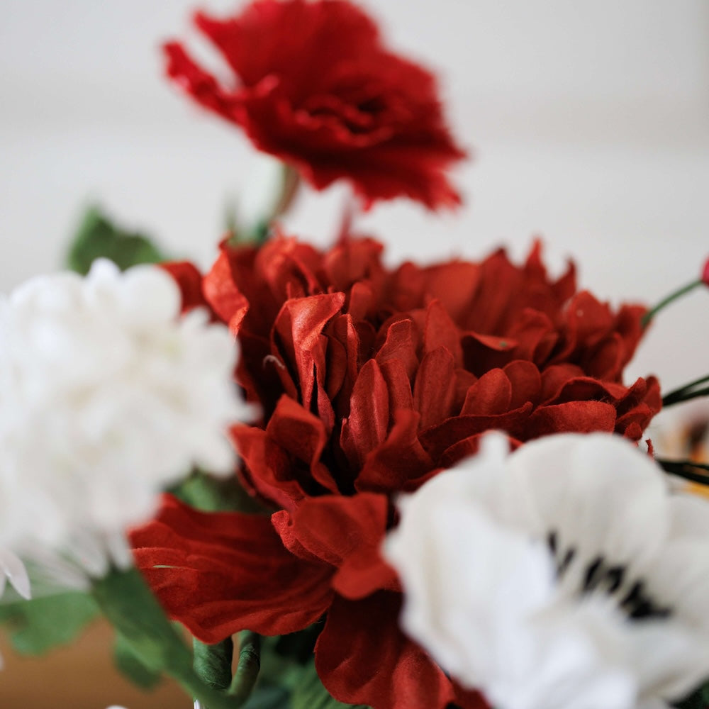 Bouquet fleurs en papier de Noël Eve