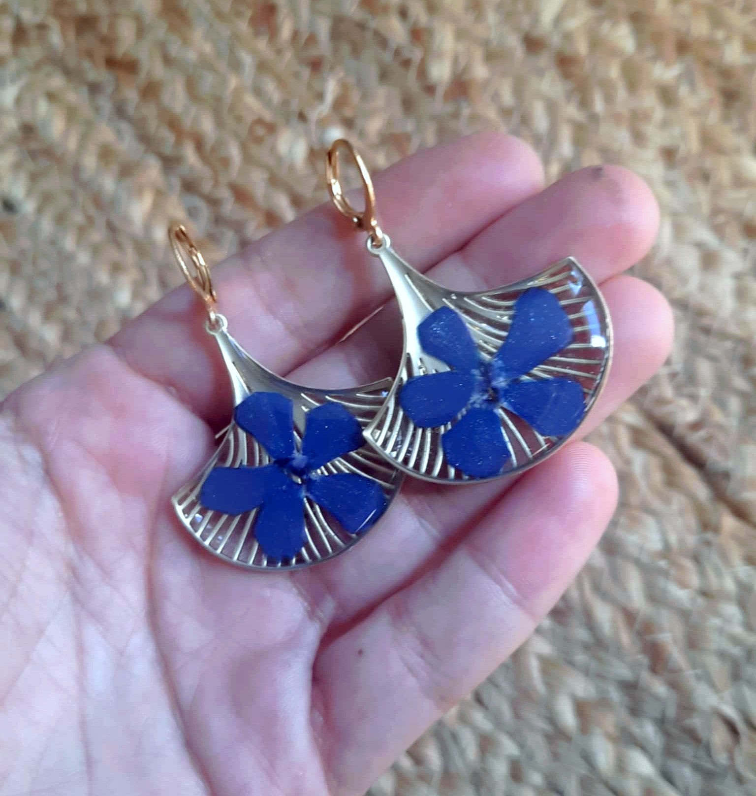 Boucles d'oreille, Pervenche