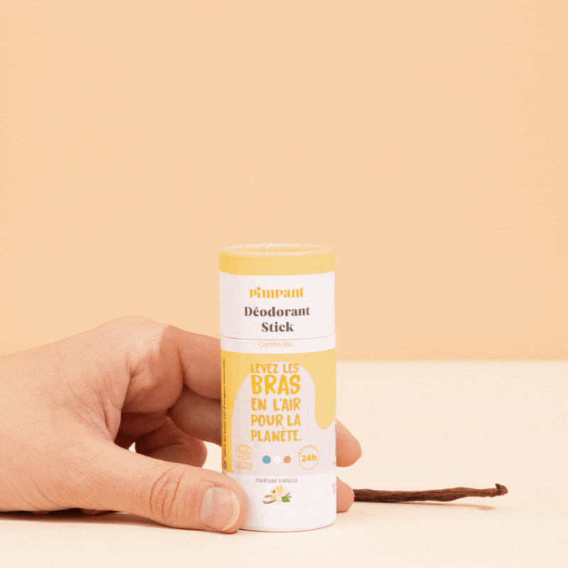 Utilisation du Déodorant solide Pimpant à la vanille