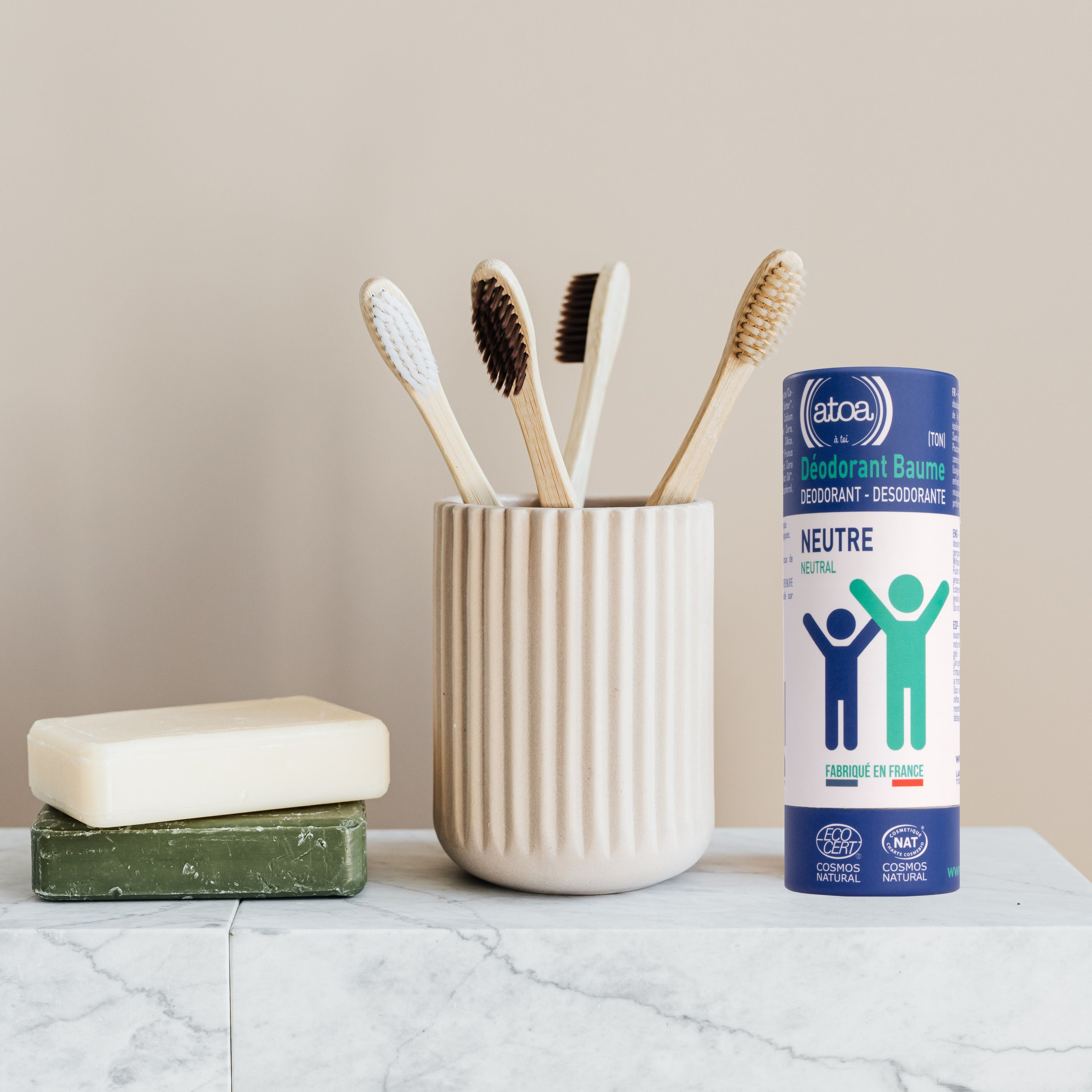 ATOA - Fragrance-Free Balm Deodorant certified COSMOS NATURAL