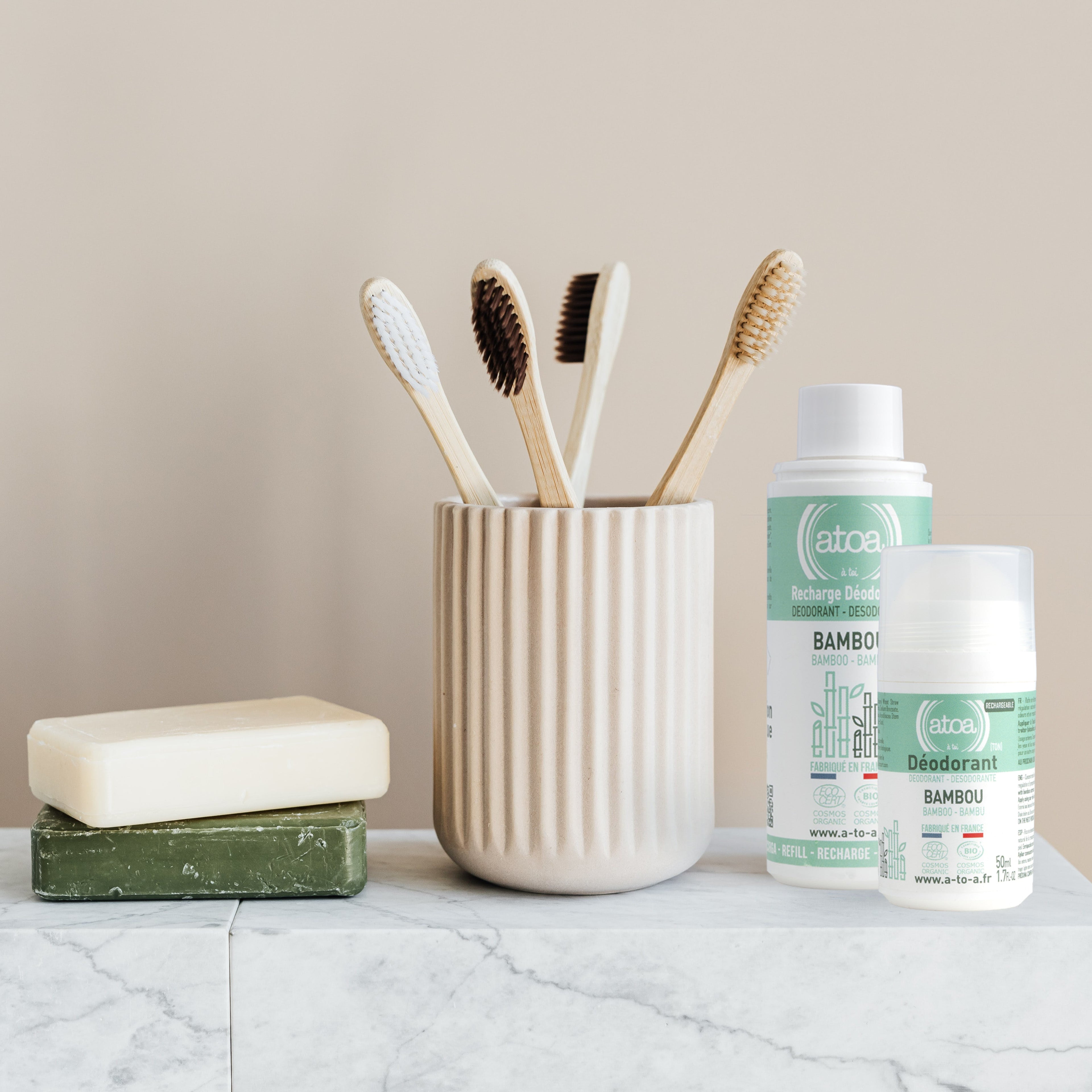 ATOA - RECHARGE Roll on déodorant Bambou - COSMOS ORGANIC