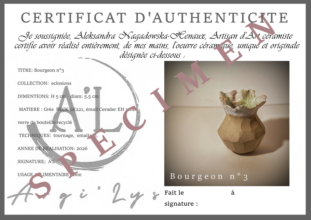 “Bourgeon n°3”miniature