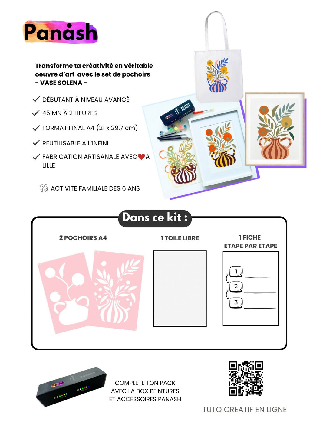 A4 STENCIL KIT - SOLENA VASE