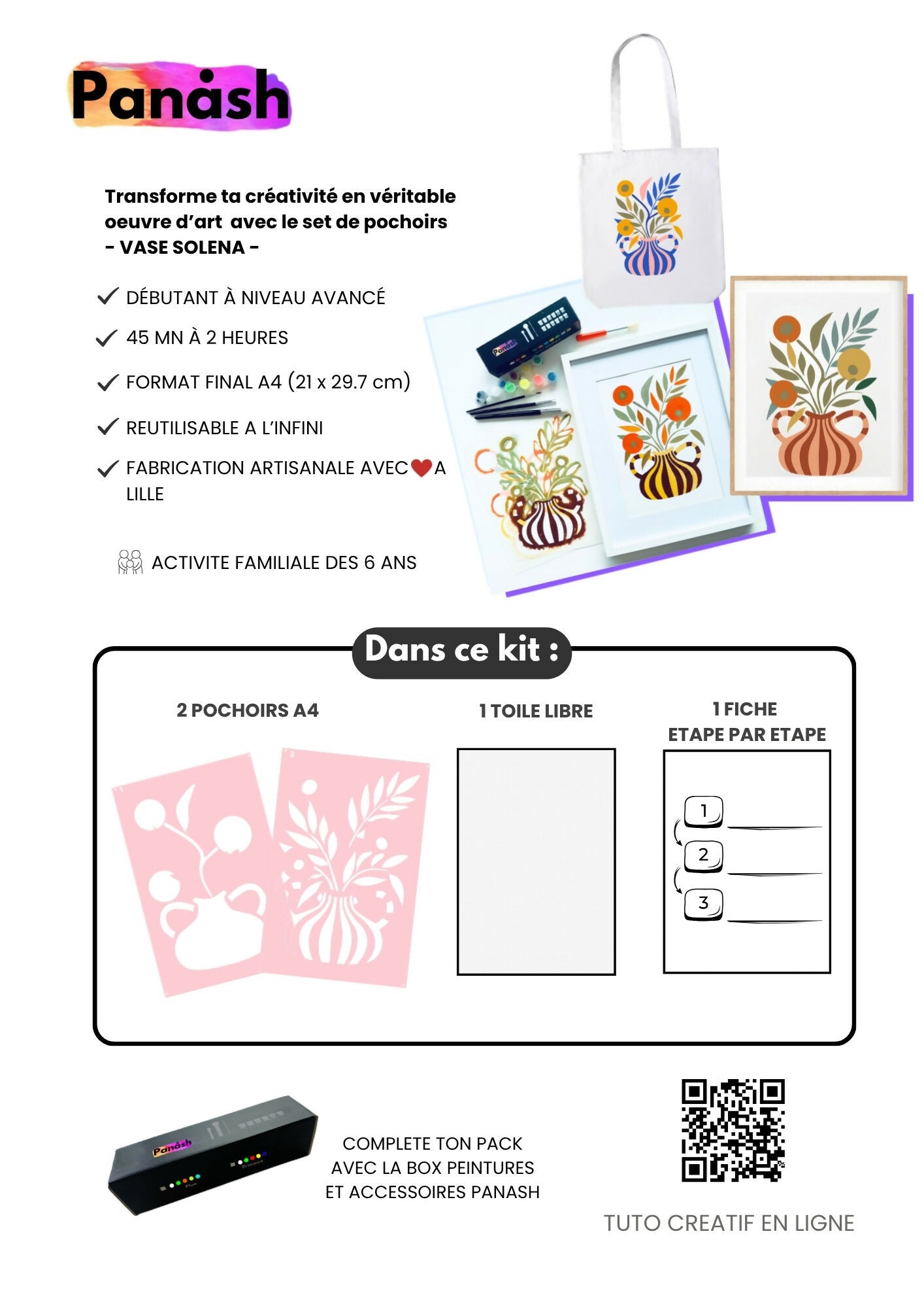 A4 STENCIL KIT - SOLENA VASE