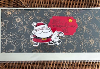 Carte enveloppe NOEL CREME