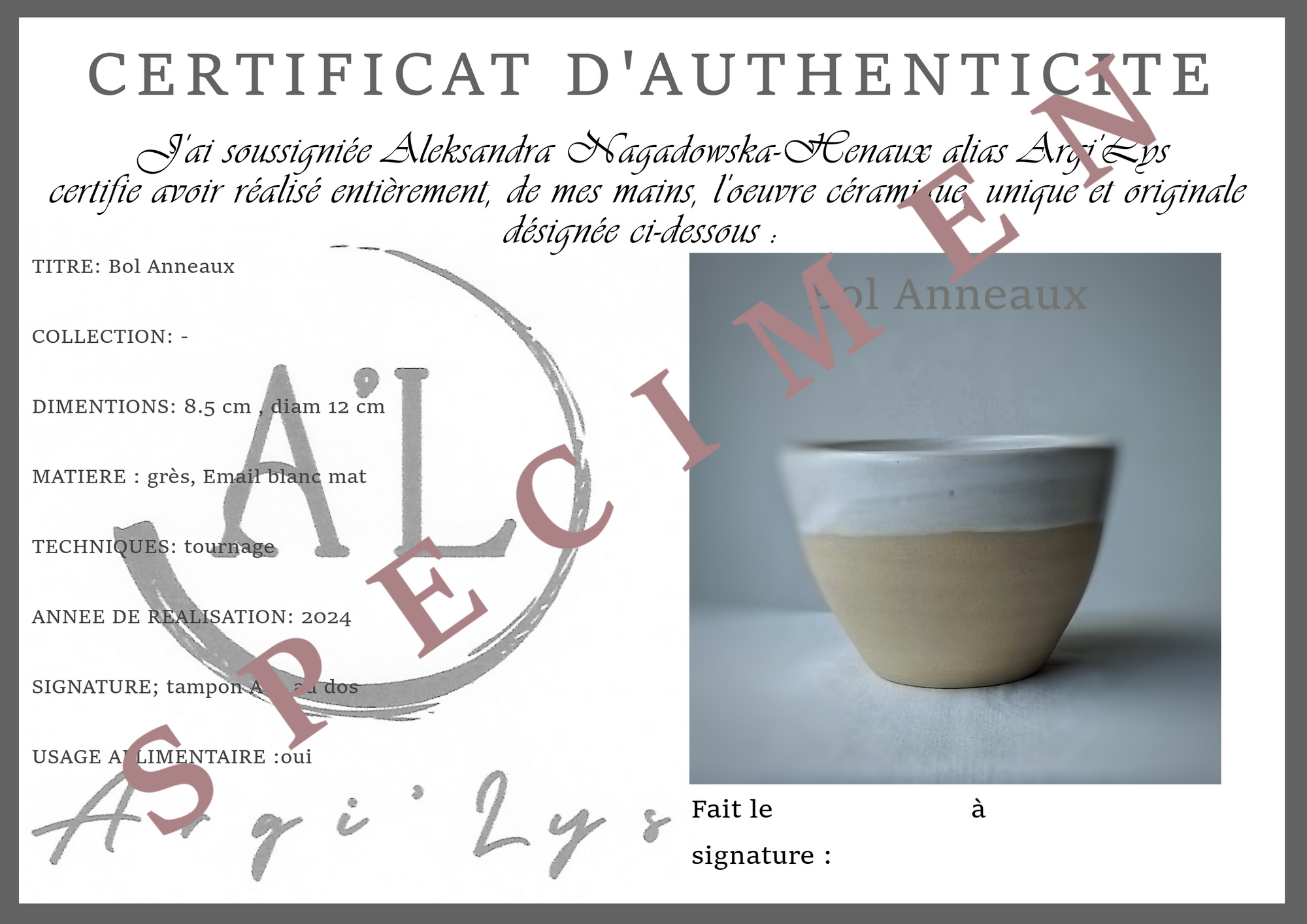 Bol Anneaux