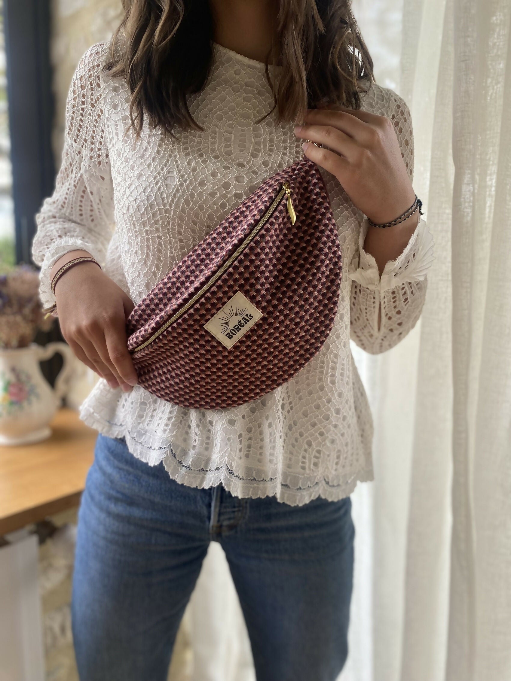 banane-bordeaux-tweed-coton-laine-carreaux-chic-ethique-artisanale-fait-main-tendance-upcycling-5