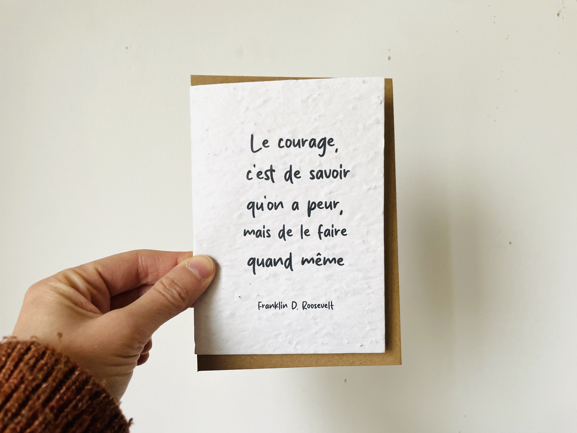 Carte à planter dicton positif