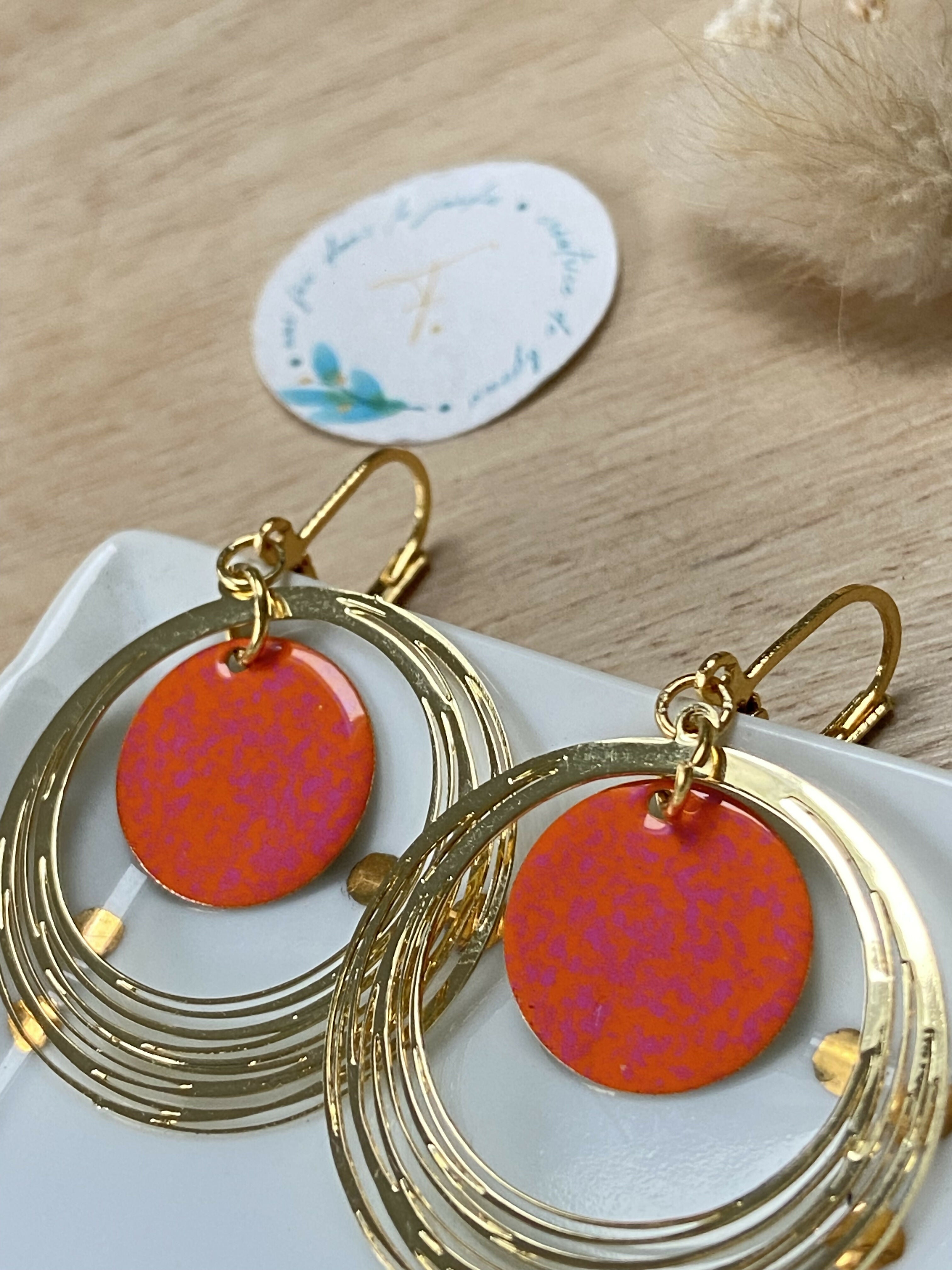 boucles d'oreilles doré LILAS