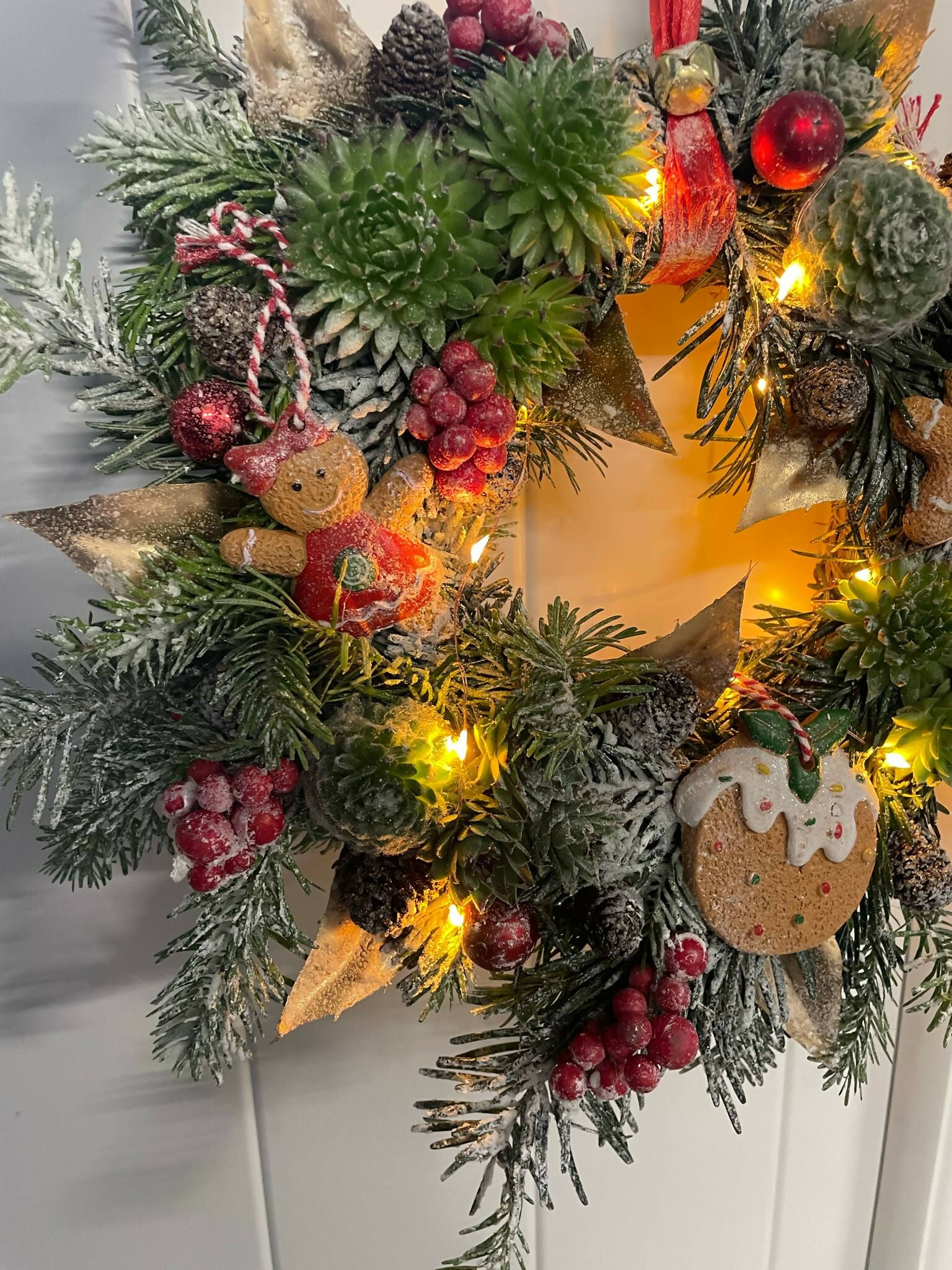 Couronne de Noël 25 cm de diamètre