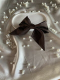 Everlasting Clothe barrette noeud Jean-Anastazia coton chocolat 2