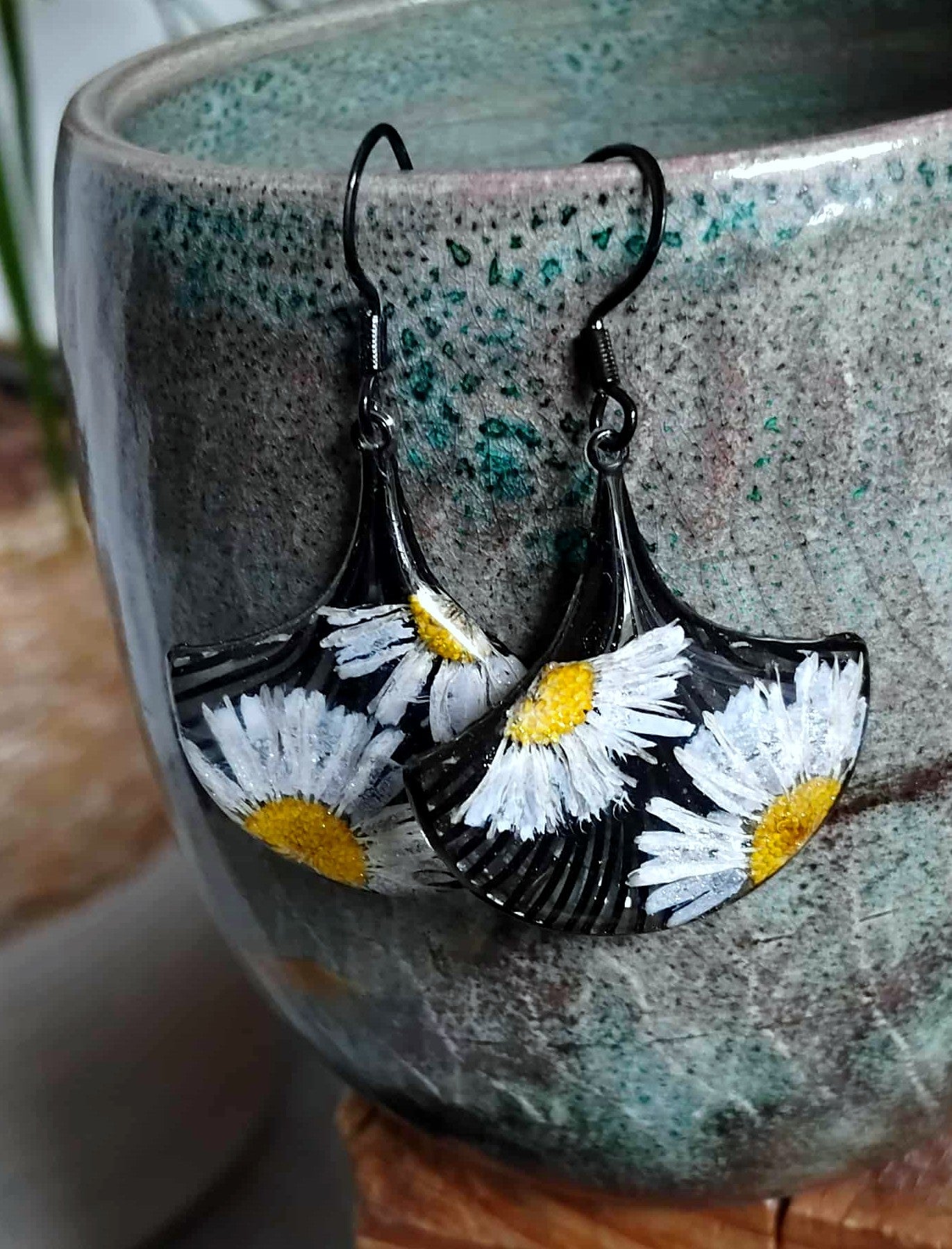 Boucles d'oreille, Pâquerettes