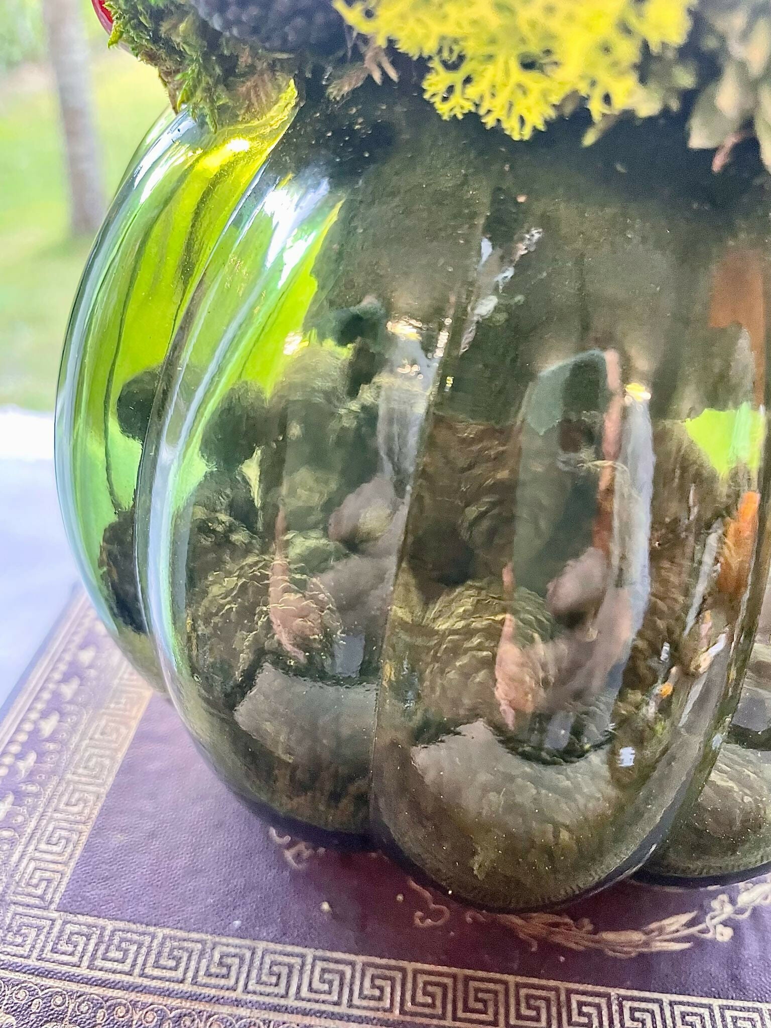 Pot citrouille en verre