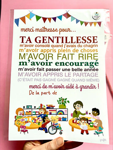 Affiche Merci maîtresse