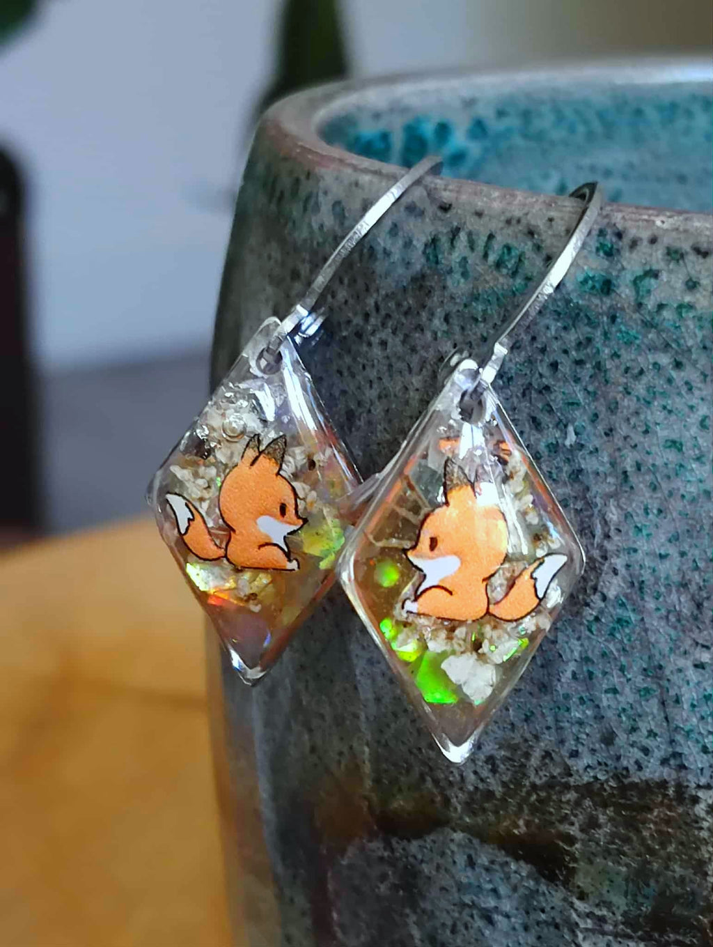 Boucles d'oreille, Fleur de carotte
