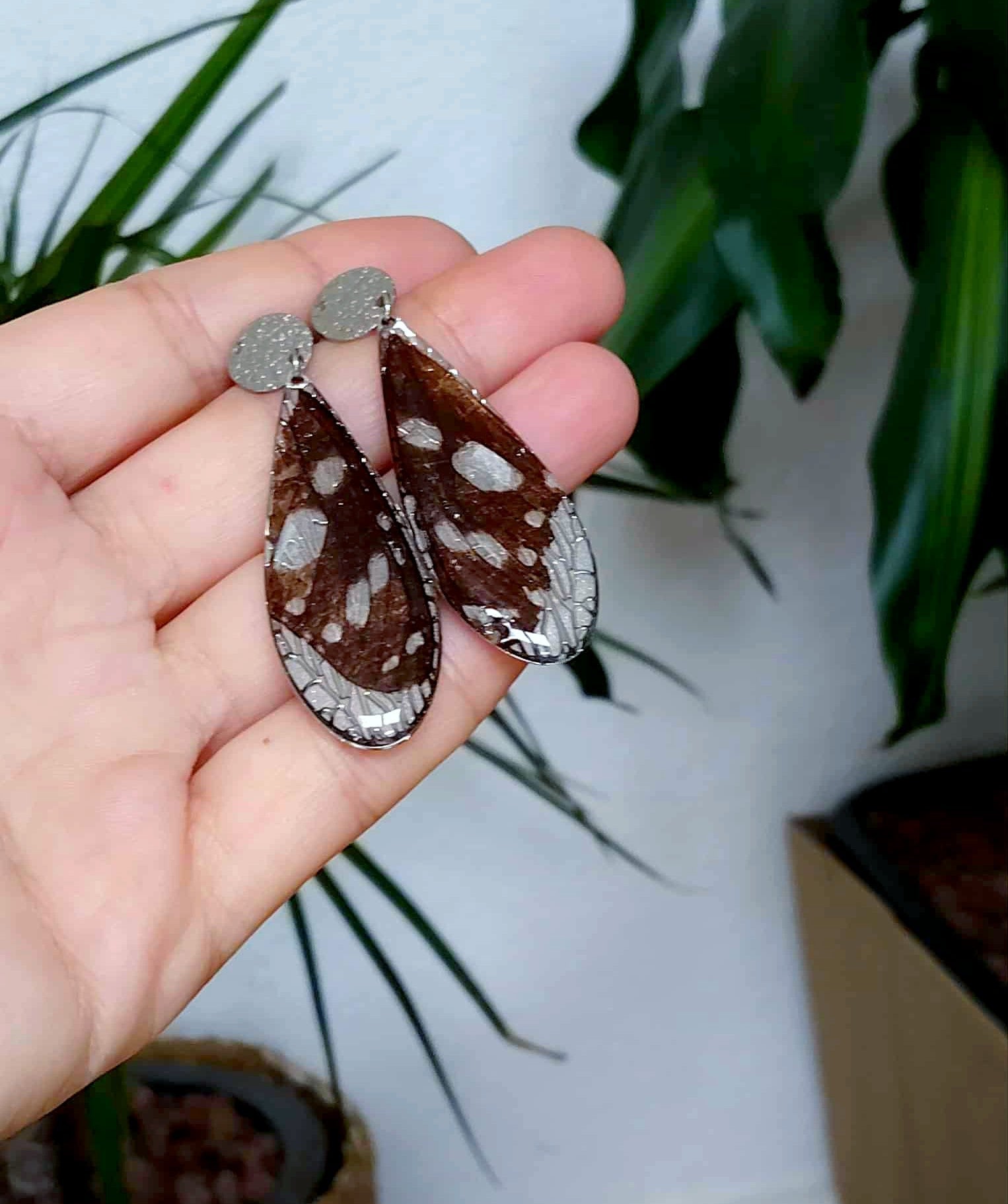 Boucles d'oreille, Aile de papillon
