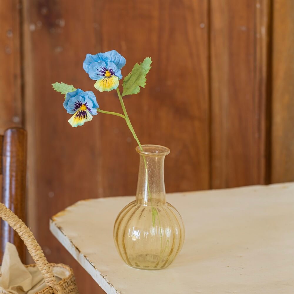 fleur-papier-flowrette-deco-pensee-bleue