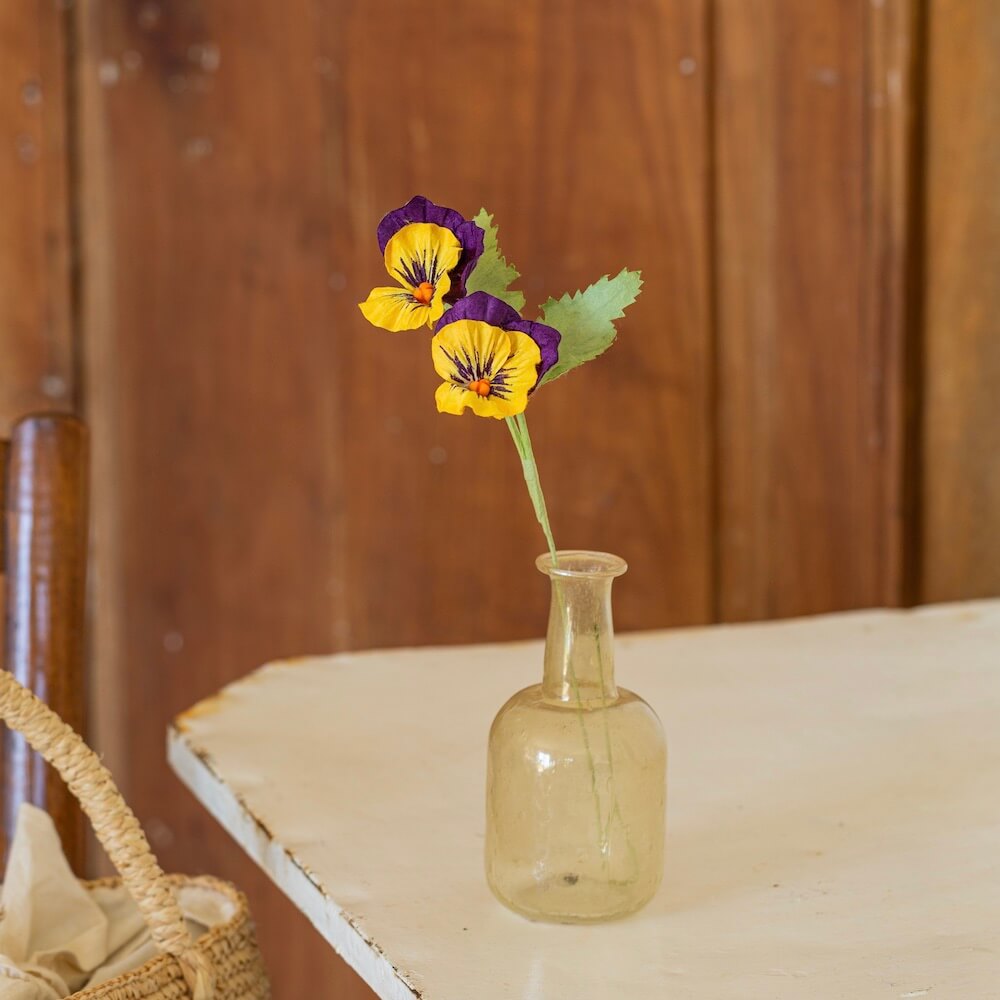 fleur-papier-flowrette-pensees-violets